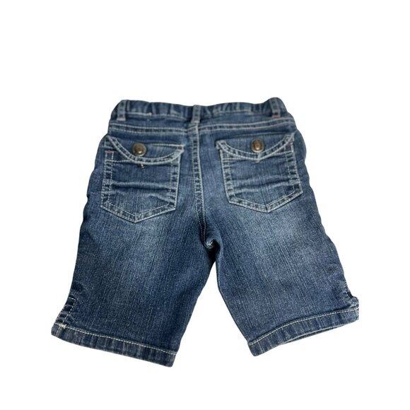 VTG Arizona Jean Co. Girls’ Denim Jean Shorts 3T Embroidered Hearts & Peace Sign - Picture 6 of 6